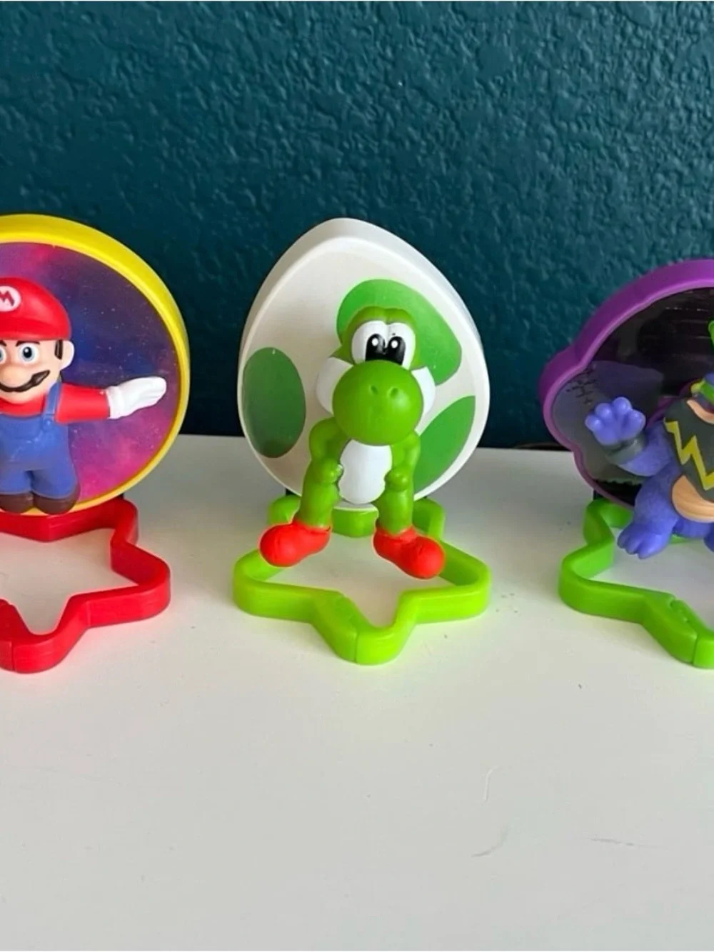 McDonald’s Happy Meal Super Mario Galaxy Toys Bowser Jr Yoshi Mario